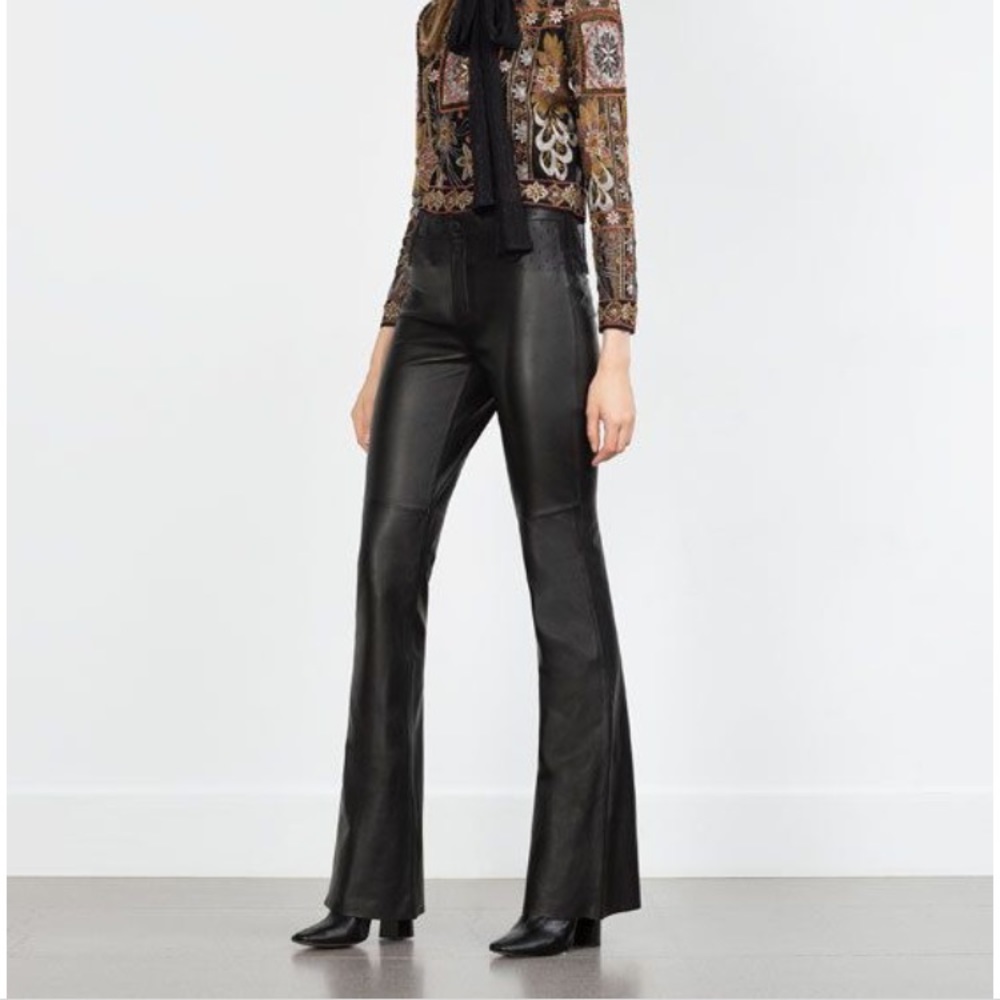 ZARA - Authentic Leather Bell bottoms